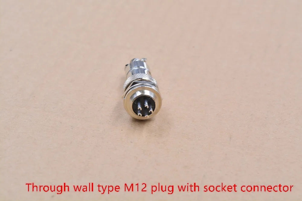 Штепсельная Вилка M12 5pin male female с фотоэлементом 1 комплект|plug female|plug femaleplug |