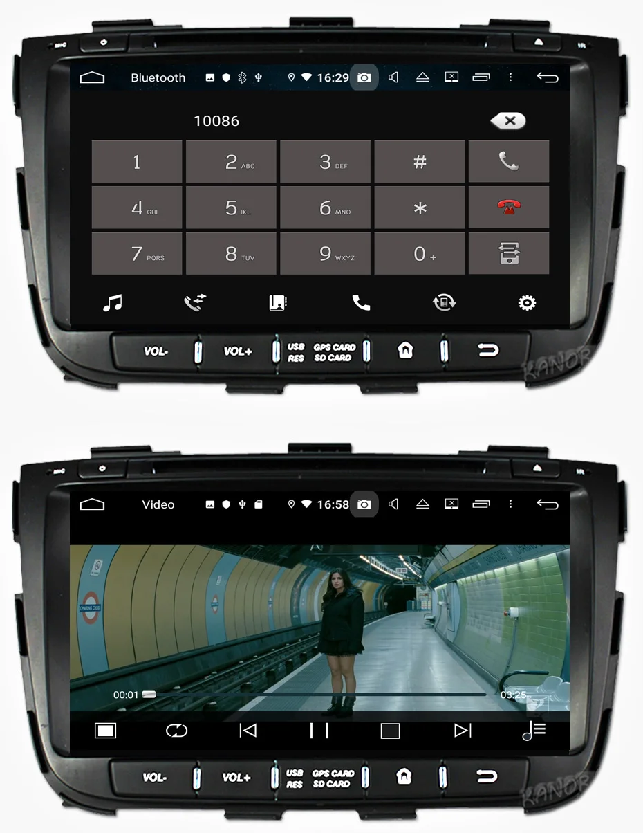 Clearance KANOR Octa Core IPS Android 9.0 RAM 4g 32g ROM 2 din Car Radio For KIA Sorento 2013 GPS Radio WIFI Bluetooth Map USB Audio 15