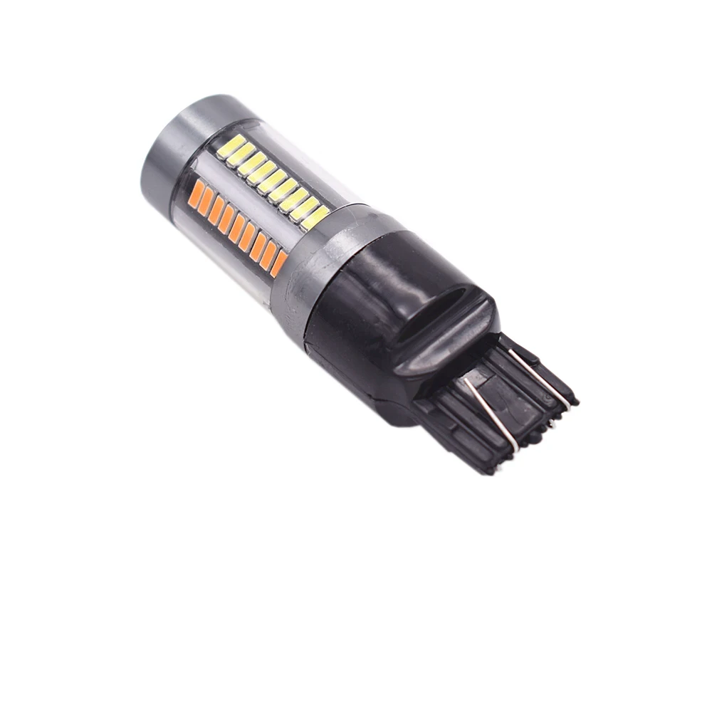 YSY 4 шт. T20 7443 4014 66 SMD двухцветные W21 поворотные сигнальные огни парковочные