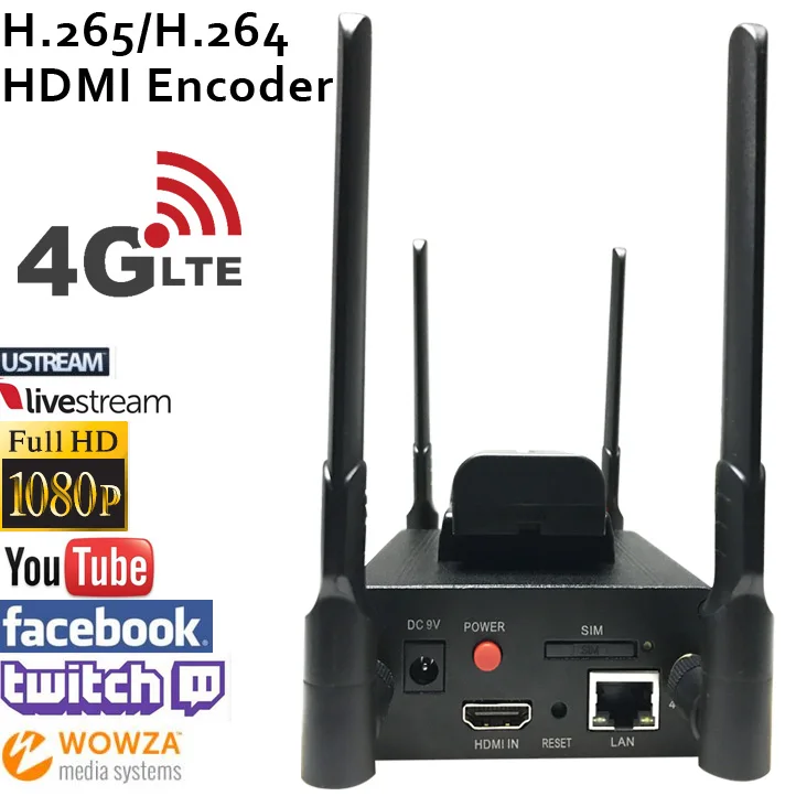 

H.265 HEVC/H.264 AVC 4G LTE HDMI Video Encoder HDMI Transmitter live Broadcast encoder wireless H264 iptv encoder