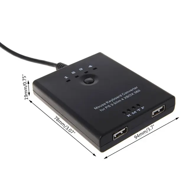 $US $27.26  Mouse Keyboard Converter Adapter for PS3 / PS4 / XBox 360 / XBox One / Xbox one S without Delay Com