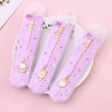 1 шт. металлическая Закладка каваи вишневый цвет сплав Подвеска Закладка милые клипсы закладка для студентов офисные школьные принадлежности канцелярские товары