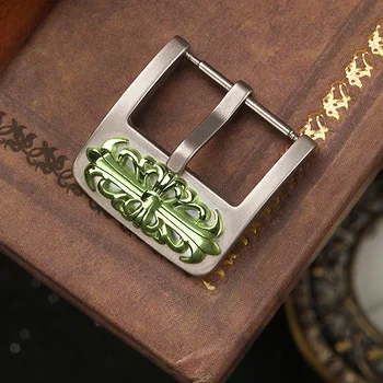 18mm 20mm Watch Strap Buckle Solid Stainless Steel Metal Watchbands Silver Clasp Belt Accessories For Panerai