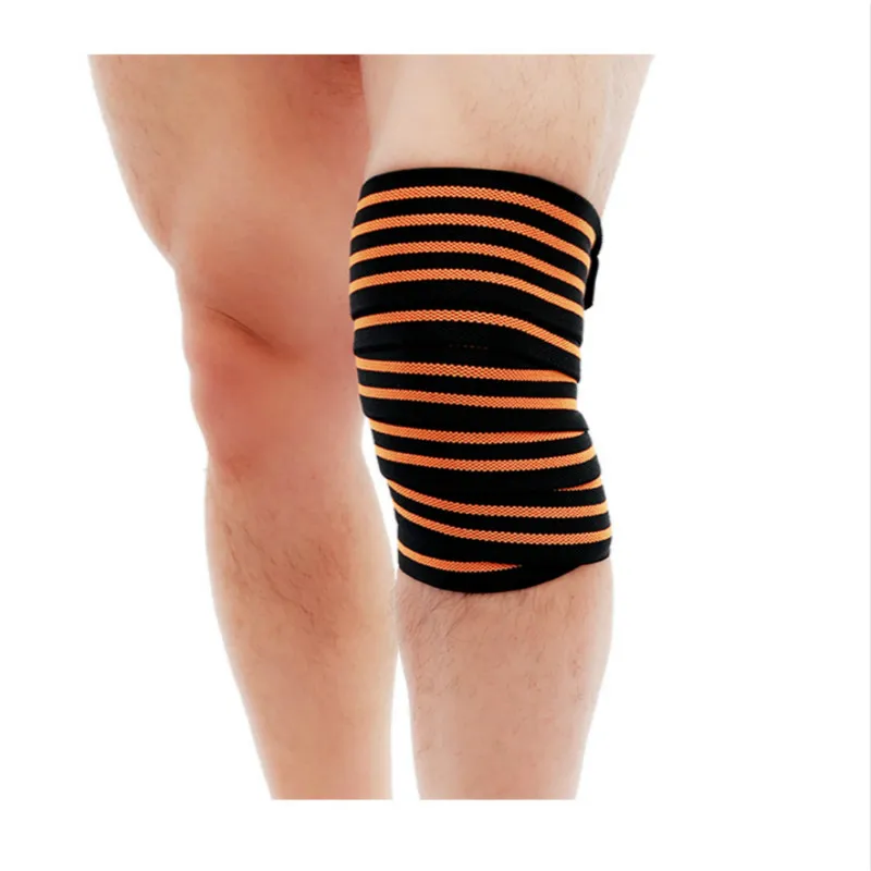 

Elastic Weightlifting Knee Bandage, Squat Knee Support, Length 195cm