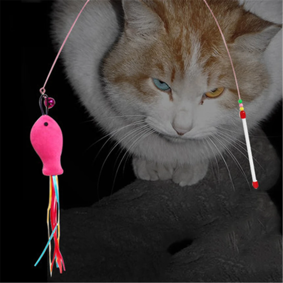 Buy Creative Cat Toy Teaser Wand Pet Fish Interactive