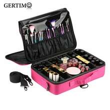 Women Beautician Necessarie Cosmetic Bag Portable Professional Makeup Bag Case For Cosmetics Travel Waterproof Make Up Suitcase Women Beautician Necessarie Cosmetic Bag Portable Professional Makeup Bag Case For Cosmetics Travel Waterproof Make Up Suitcase