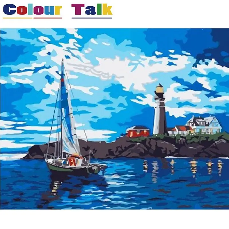 Canvas Painting by Numbers DIY Pictures Coloring by Numbers Acrylic