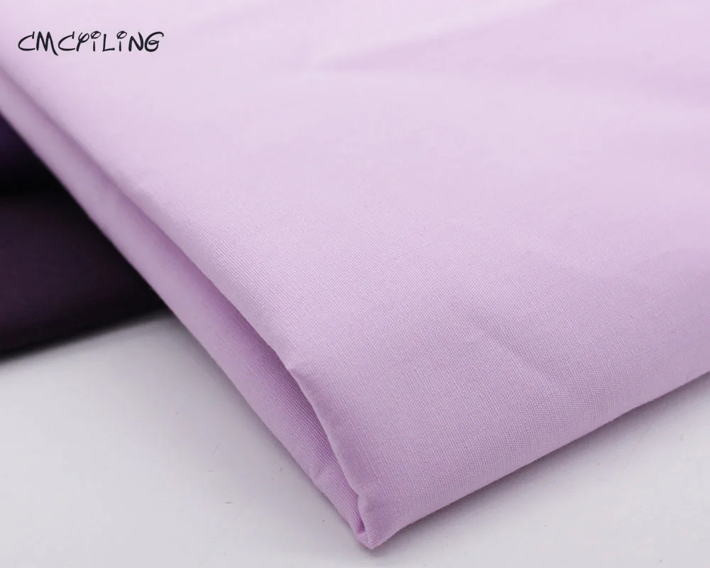 Pure Purple Cotton Fabric Diy Cloth Sewing Tilda Patchwork Tissue Home Textile Woven Telas Fat Quarter Tecido