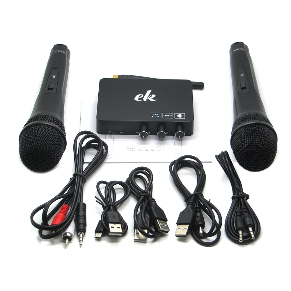 

5pcs/lot K2 Home Mini Wireless Karaoke Echo Aduio Sound Mixer System Singing Machine for Android TV Box PC Mobile Phone