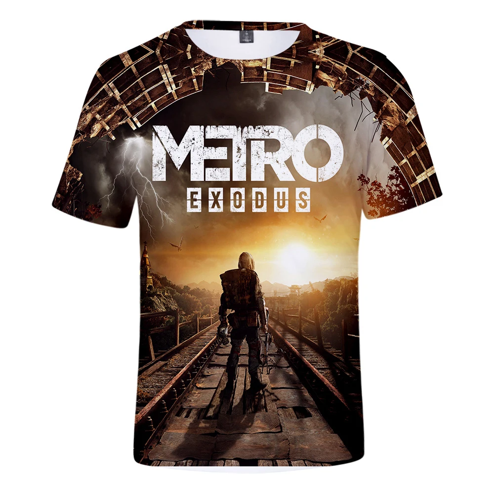 Metro Exodus 3D Printed T-shirts Women/Men Fashion Summer Short Sleeve T shirts 2019 Hot Sale Casual Streetwear Clothes