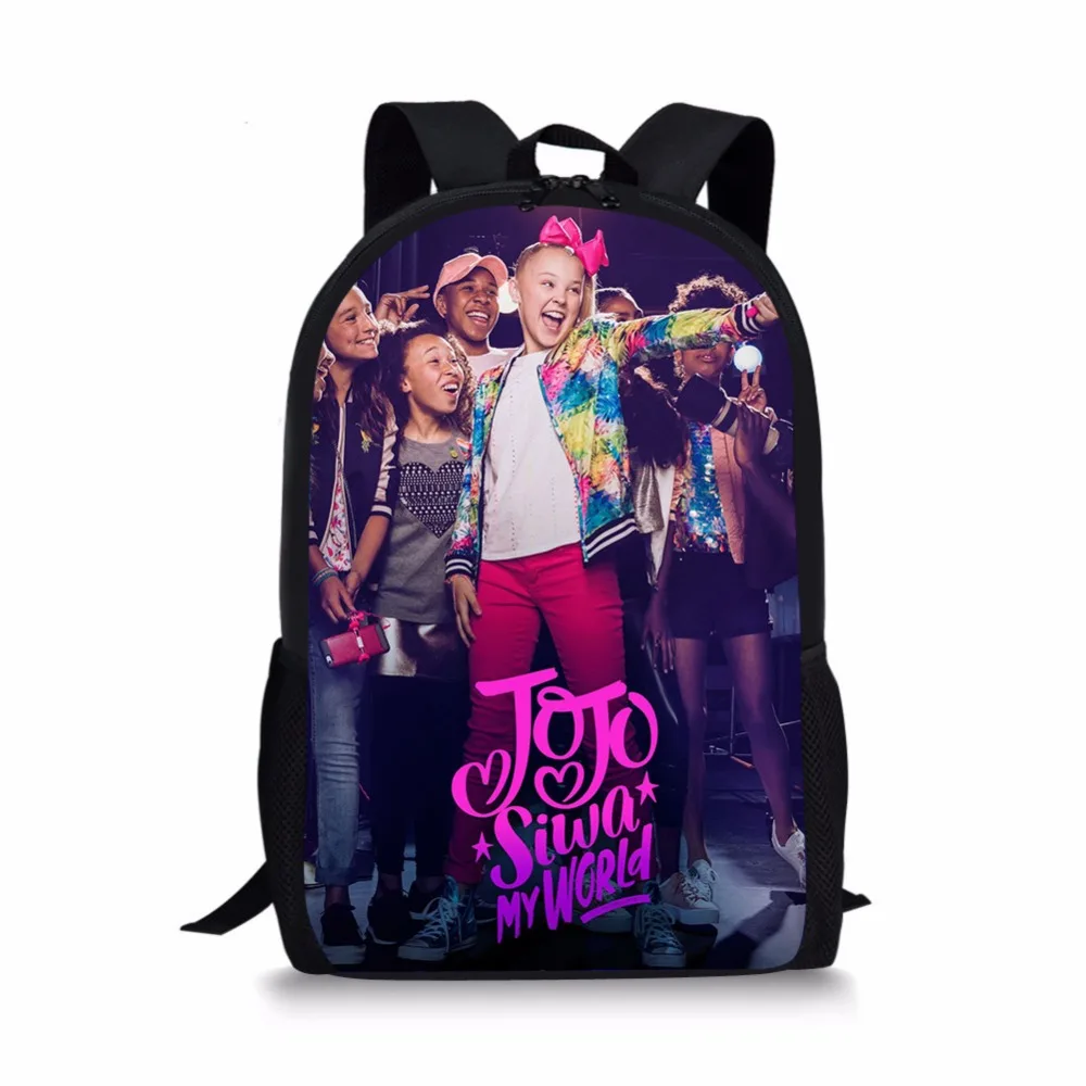 Новейший рюкзак с принтом JOJO Siwa для девочек-подростков, школьные сумки для мужчин и женщин, цветные рюкзаки для девочек - Цвет: as pictures
