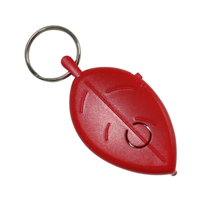 Лист свисток индукционный брелок-свисток Звук светодиодный светильник анти-потеря сигнализации ключ искатель брелок для ключей с локатором устройство случайный цвет - Цвет: Красный