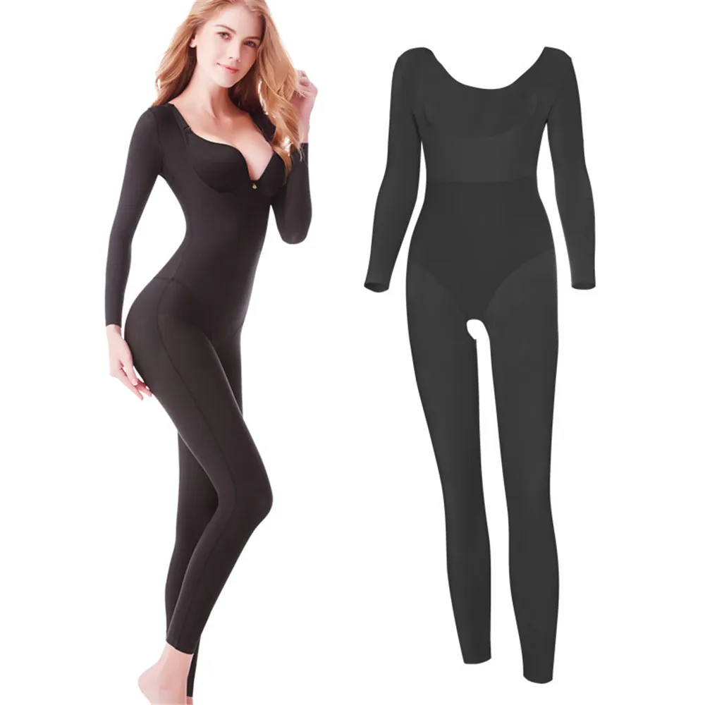 Postpartum Women Full Body Shaper Jumpsuits Thigh Corset Tummy Control