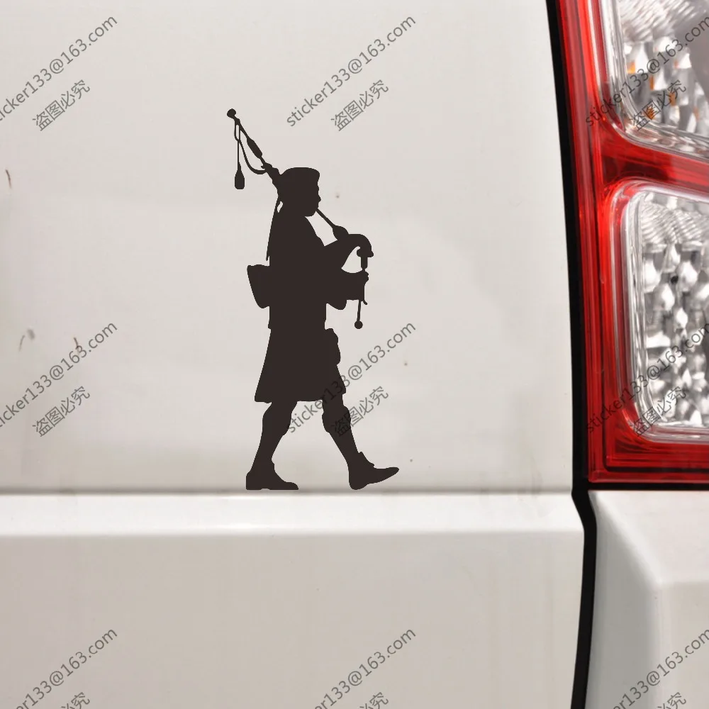 

Scottish Bagpiper Bagpipes Car Trunk Decal Sticker Vinyl Scotland, choose size and color!