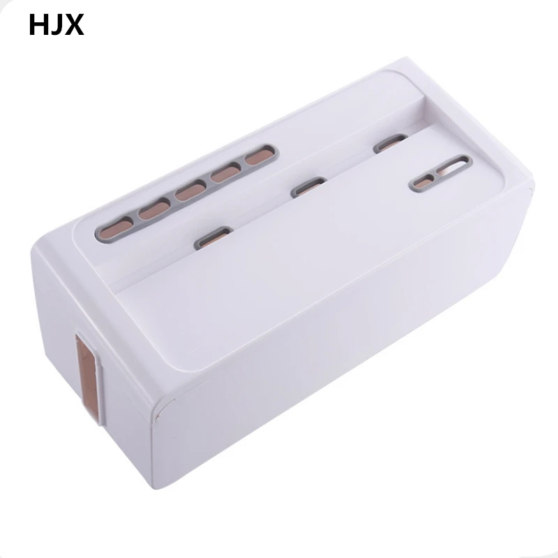 Plastic Power Strip Cord Storage Box Organizer Outlet Board Protector