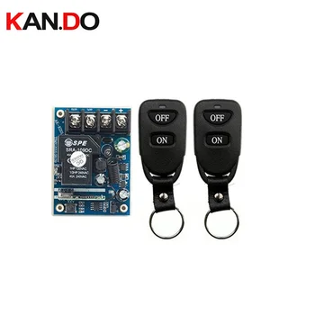

DC12V 24V 36V 48V 10A 1CH Remote Control Light Switch Relay Output Radio Receiver Module and 2pcs Belt buckle Transmitter