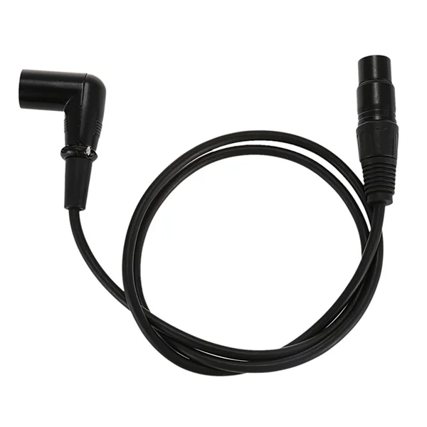 

Right Angle Male to Female XLR Cable, Microphone Cord, DMX Signal Wire Cord for Equilibrium / Mixer / Amplifier (1 Meter = 3.2