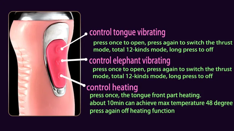 JIUAI Super Soft Silicone Vibrator Smart Heating G-spot Stimulator Tongue Vibrators for Women Clitoris Stimulator USB Charge (6)