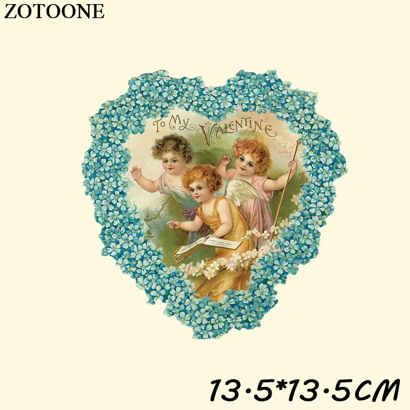 ZOTOONE Angel патч с железом для одежды, футболка, платье, сделай сам, угол, украшение для девочки, переводные наклейки для одежды C - Цвет: TH0478