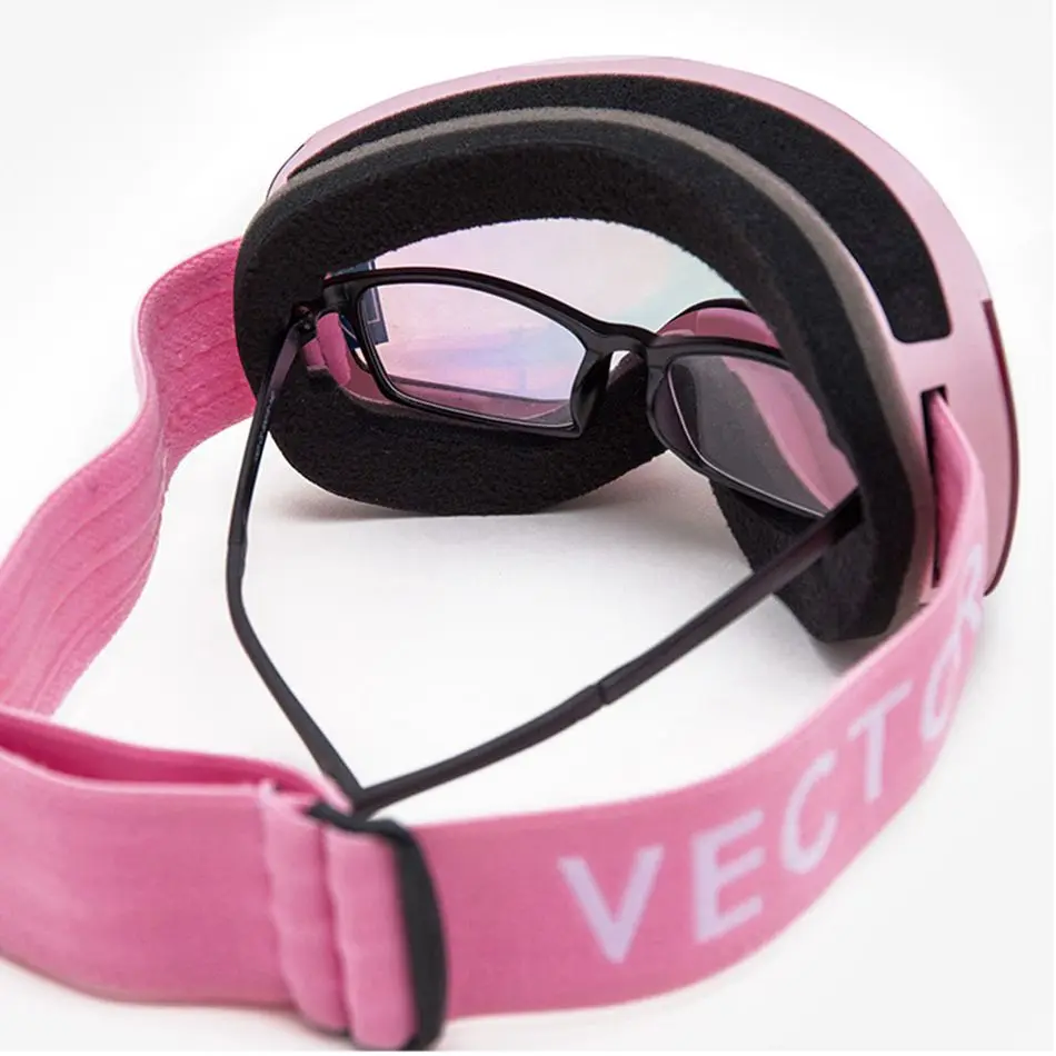 VECTOR magnético gafas de esquí UV400 protección Anti-niebla de esquí Snowboard gafas para hombres y mujeres de esquí Snowboard gafas nieve gafas