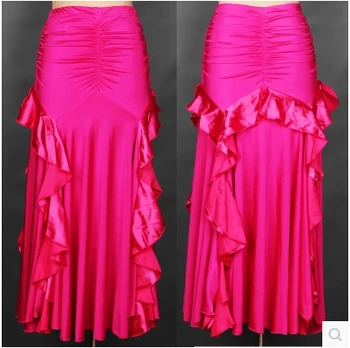 

Ballroom dance costume senior Fashion fishtail ballroom dance skirt for women ballroom dance competition skirt 5kinds of colors
