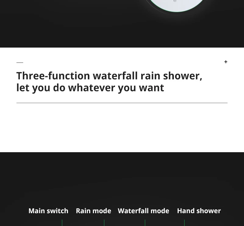22 LED Shower System Rain And Waterfall Shower Head Water Saving Hand Shower Valve  Waterfall SPA Bath  Shower Faucets (16)