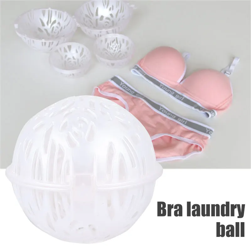 Bra Washing Ball White PP Cleaning Tool Women'S Fashion Antiseptic Laundry Creative Reusable Clothes Underwear Housekeeping