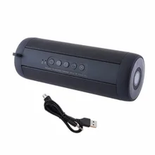 

T2 Bluetooth Speaker Waterproof Portable Mini Outdoor Column Speakers Support TF Card FM Radio MP3 Stereo Hi-Fi Loudspeaker