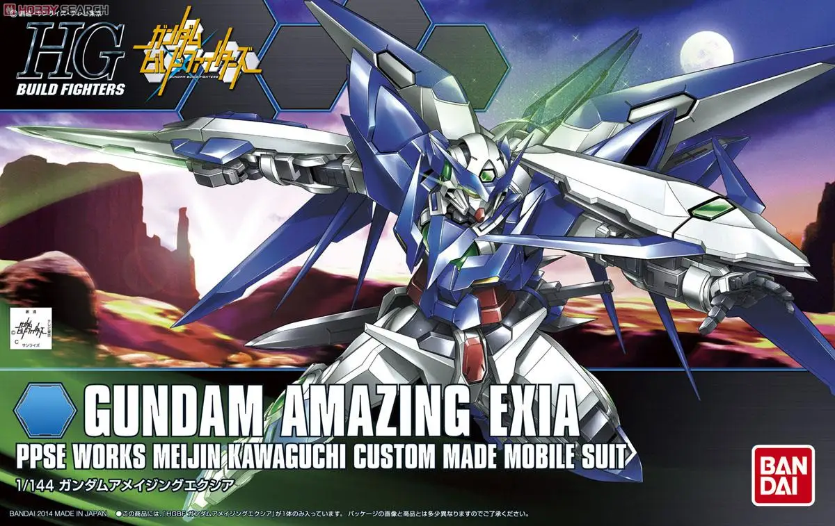 Bandai Gundam 1/144 HGBF GUNDAM удивительный мобильный костюм EXIA сборные модели наборы
