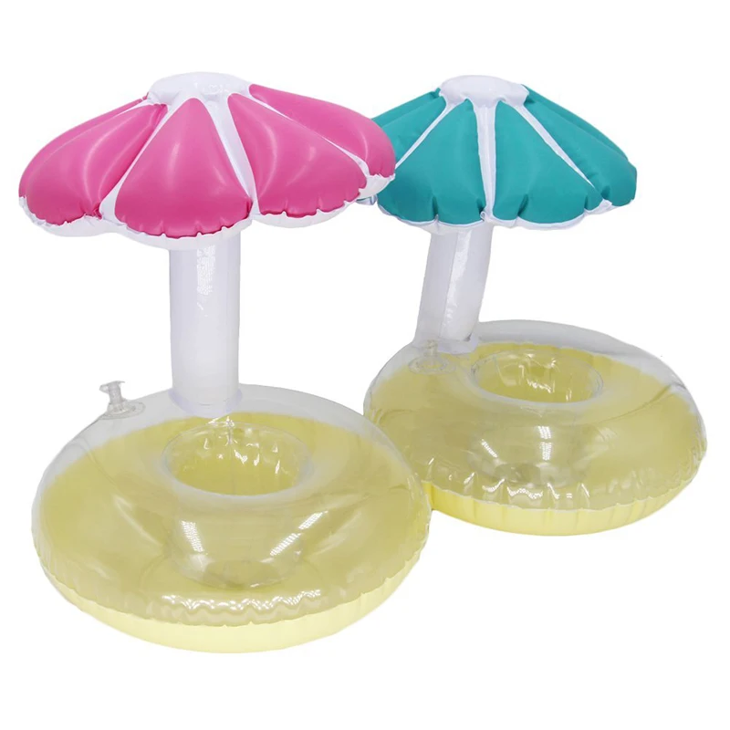 Umbrella holder green PVC swimming pool toy cute drink cup holderin