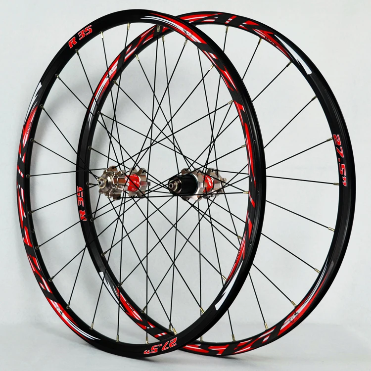 Top PASAK Mountain bike 27.5inch wheel 24Holes draw front 2 rear 4 bearing 26inch bicycle wheels 7