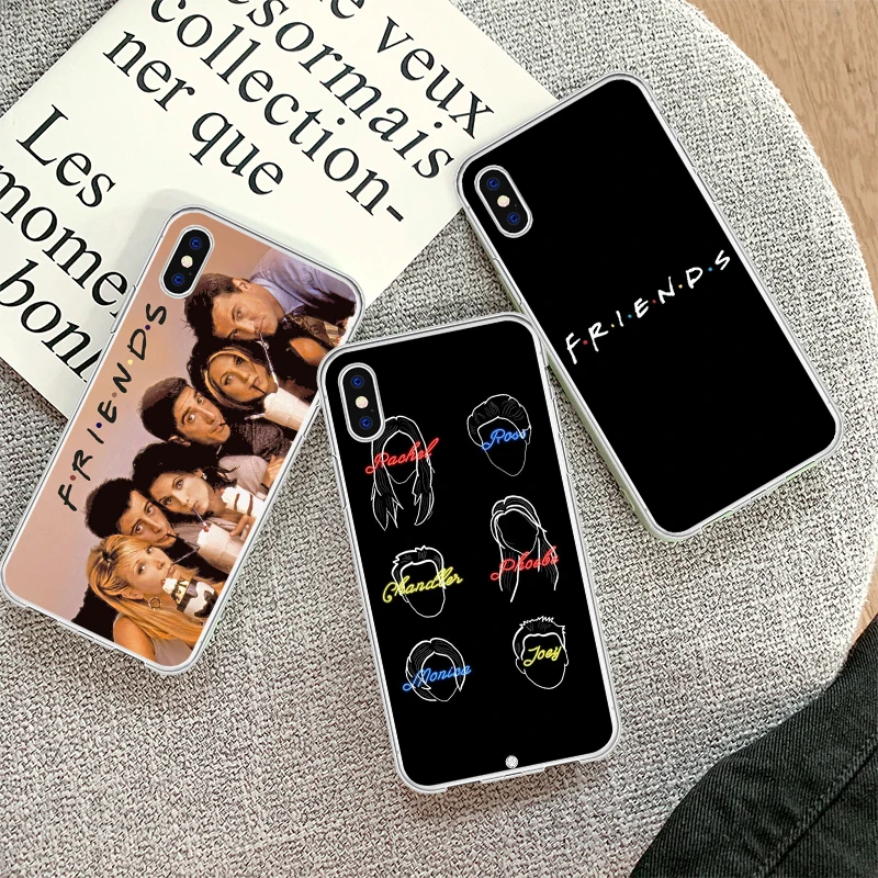 

DIFFRBEAUTY Friends Season TV Clear TPU Phone Case Cover Shell for Apple iPhone 8 7 6 6S Plus X XS MAX 5 5S SE XR Mobile Cover