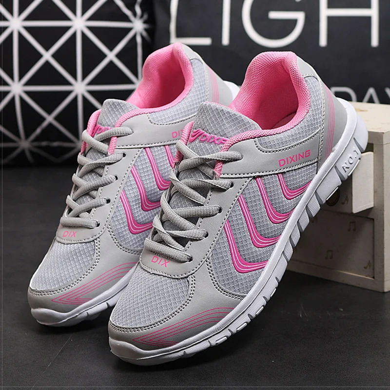

Women Shoes 2018 New Lightweight Sneakers Women Comfortable Flat Shoes Female Walking Casual Shoes Autumn Lace Up Tenis Feminino
