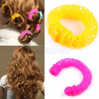 

YAS 6pcs 8pcs Hairdress Magic Bendy Hair Styling Roller Curler Spiral Curls DIY Tool Pro