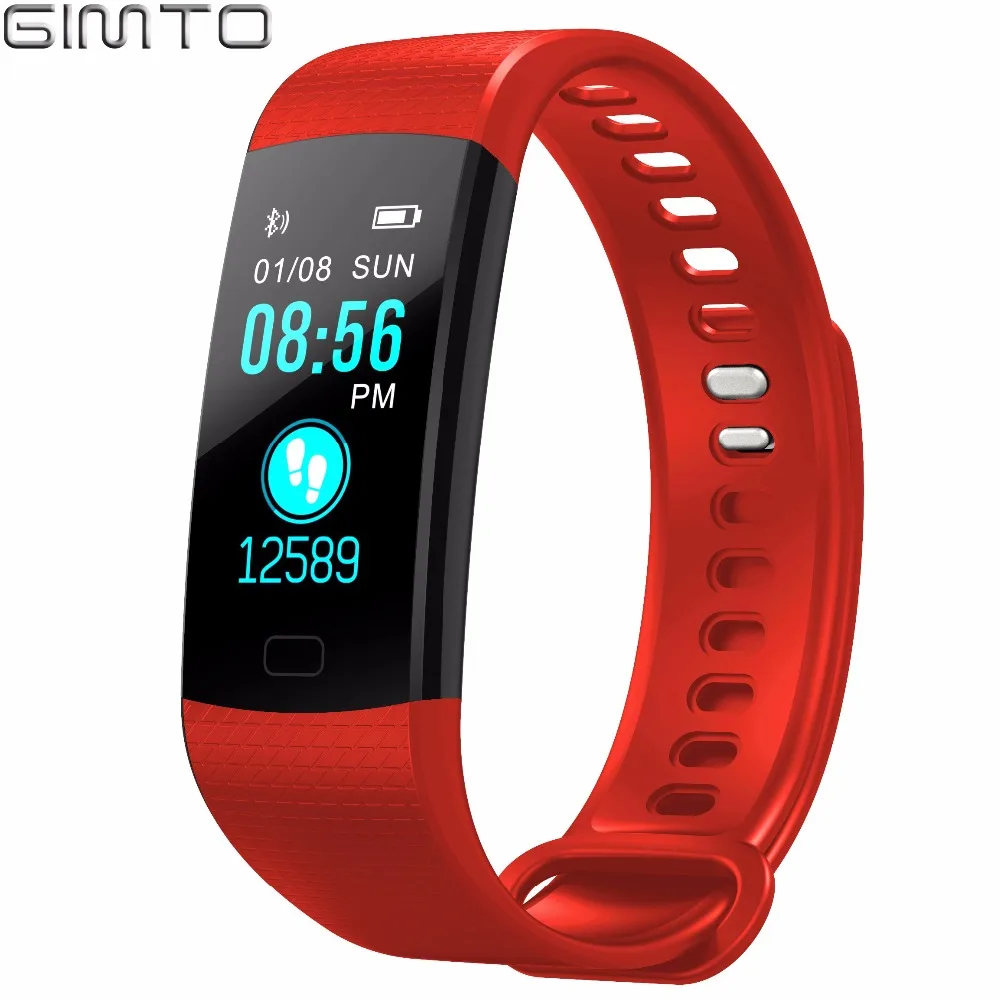 

GIMTO Smart Bracelet Men Watches Sport Watch Digital Waterproof Wristband Heart Rate Sleep Monitoring For Android iOS Clock Men