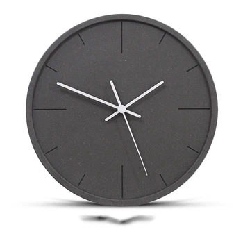 

Nordic Style Wall Clock Brief Wooden MDF Solid Color Mute Quartz Hanging Watch Modern Time Clocks Bedroom Wall Decoration Crafts