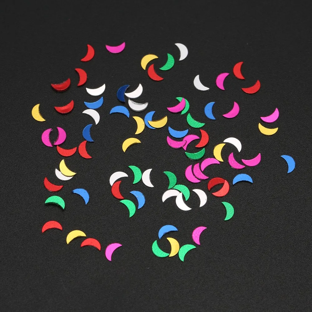 Zljq 15g 6mm Five Pointed Star Moon Love Confetti Wedding