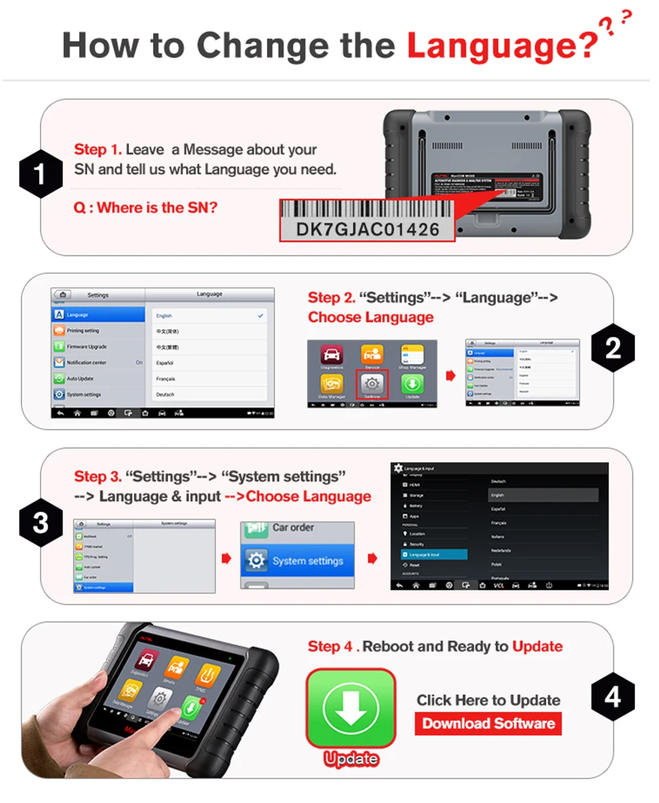 2019 Новый autel MaxiPRO MP808 как MaxiDAS DS808 OBD2 инструмент диагностики OBD2 сканер OBD 2 ЭБУ анализа ключ кодирования PK Maxisys MS906