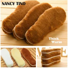 Нэнси Тино унисекс Зимние теплые стельки для обуви мягкие удобные мужские и женские стельки короткие плюшевые теплые стельки 1 пара