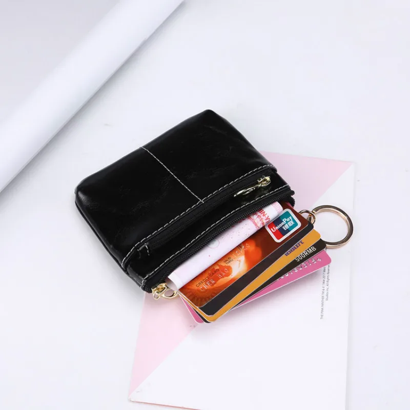 

2018 Housekeeper Keys Holder Car Key Wallet Real Nature Cow Genuine Leather Wallet Keychain Pouch Phone Bag Women Men Purses