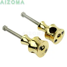 Мотоцикл латунный руль стояки для Harley Sportster XL XR Bobber Cruisers Road King " и 25,4 мм заказной грубой работы бар крепление