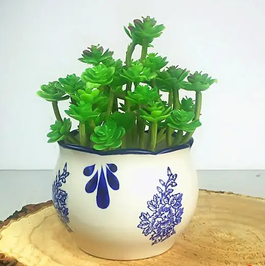 New Creative Handmade Flower Pots Blue And White Ceramic New Creative Handmade Flower Pots Blue And White Ceramic Mini Home Garden Office Decoration Zh001 In Planters From