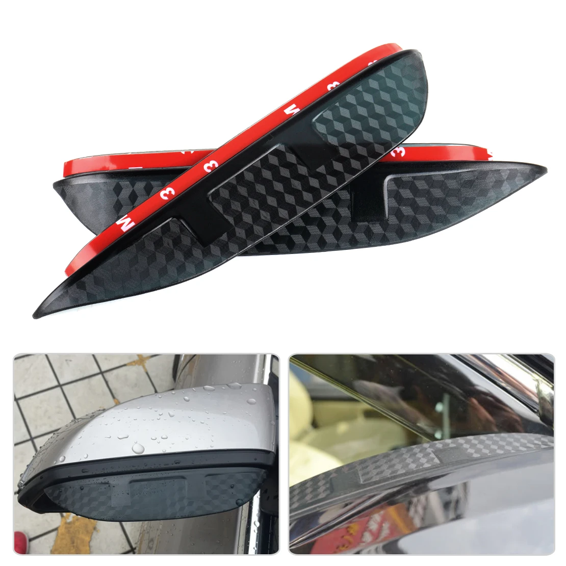 

SNCN 2pcs Rearview Rain Eyebrow Guard Cover Side Door Mirror Visor Shield Fit for Chevrolet Captiva Aveo Cruze Malibu Spark Trax