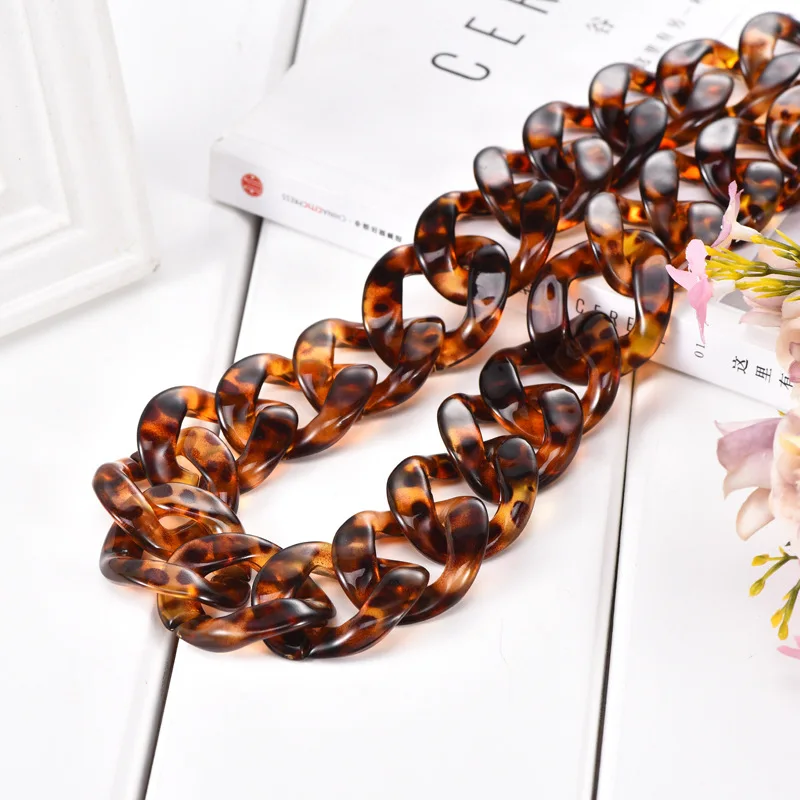 2019 nuevo Manualidades DIY Basteln bricolaje Manualidades Complementos Artesanato Material Acessorios acrílico Cadena de resina de leopardo 2019 nuevo Manualidades DIY Basteln bricolaje Manualidades Complementos Artesanato Material Acessorios acrílico Cadena de resina de leopardo