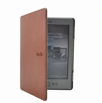 1PC Leather Cover Case for Amazon Kindle 4/5 E-book Reader 6" Inch (not fit for kindle touch) 1