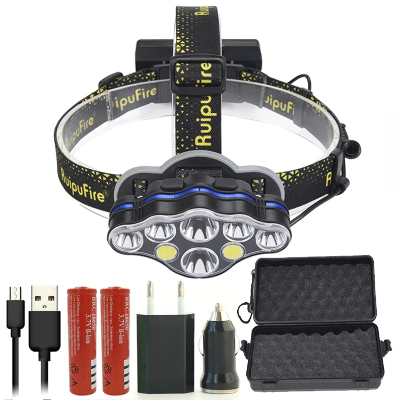 

Litwod Z20KC08 8 Led Headlight super bright led head lamp adjustable Headlamp Headlight Head flashllight Torch For camping