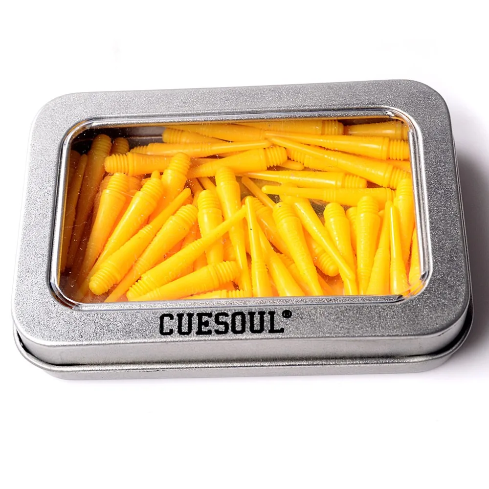 CUESOUL CSSTP006 100 шт. желтые мягкие наконечники для мягких наконечников|soft tip|dart pointscuesoul