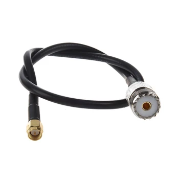 

Brand New SMA Male to UHF Female Connector Pigtail Cable Black 40CM
