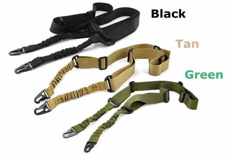 Military Tactical Army Heavy Duty Two Pionts Gun Sling Strap Nylon 2