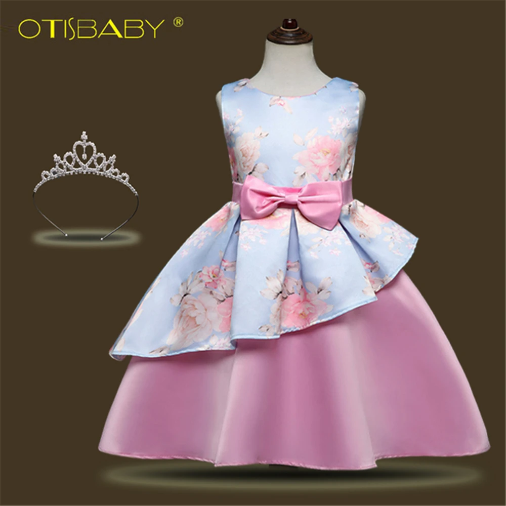 Buy Tribute Silk Sleeveless Dress Pink Bow Graduation